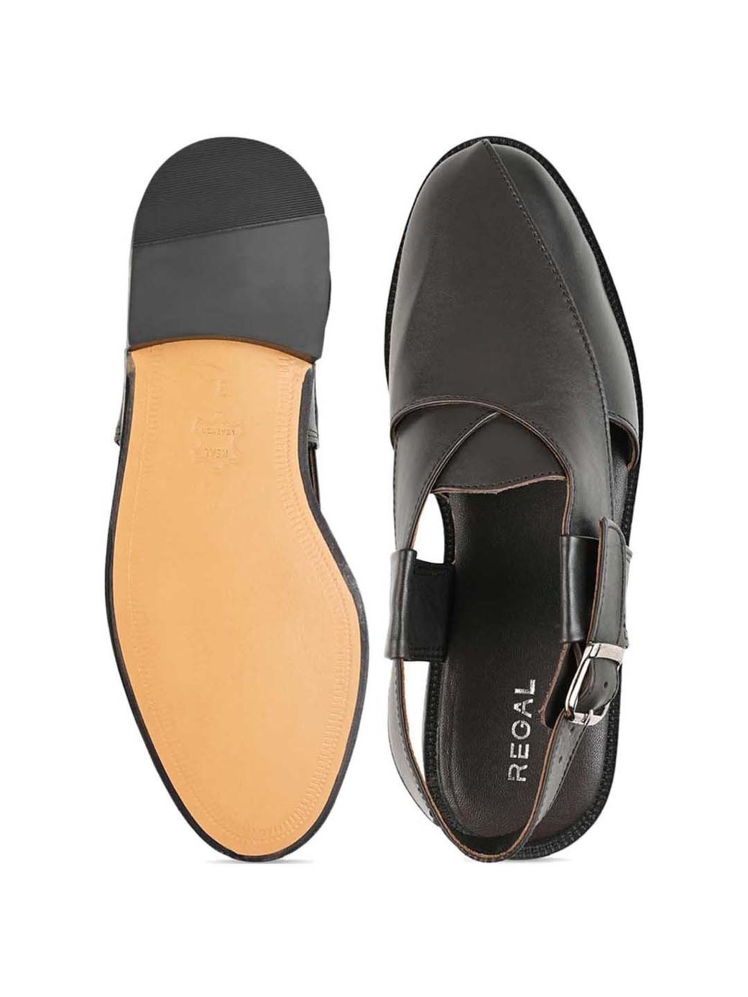 Regal Men's Brown Back Strap Sandals