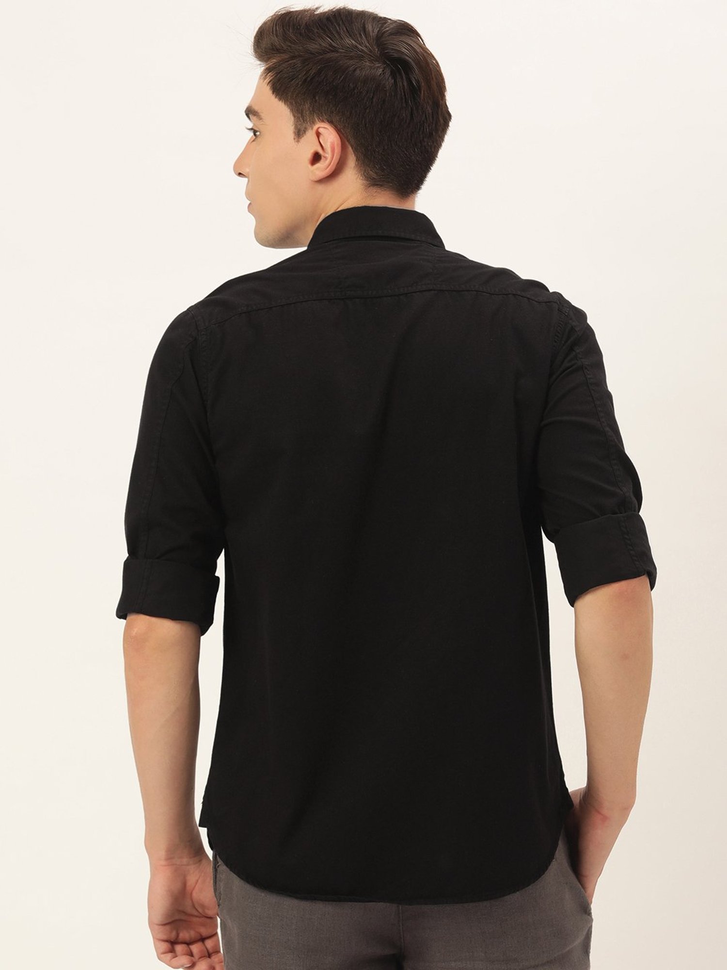 IVOC Black Regular Fit Shirt
