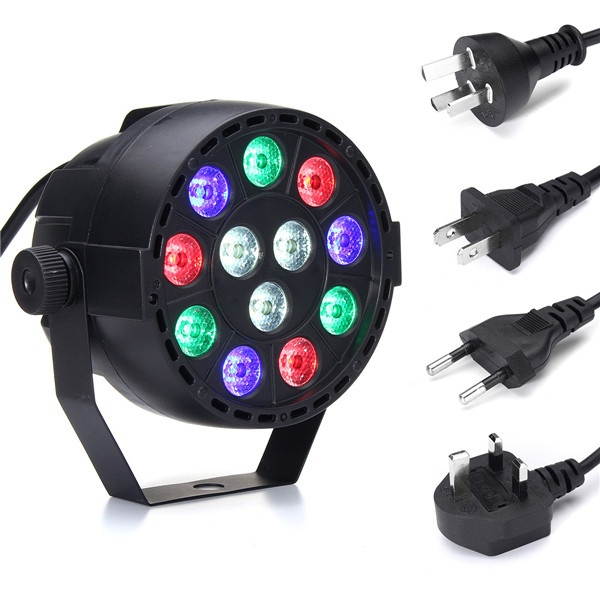 12W RGB Crystal LED Ball Stage Light Voice Mode Remote Control Light For DJ  Disco Halloween Party AU Plug