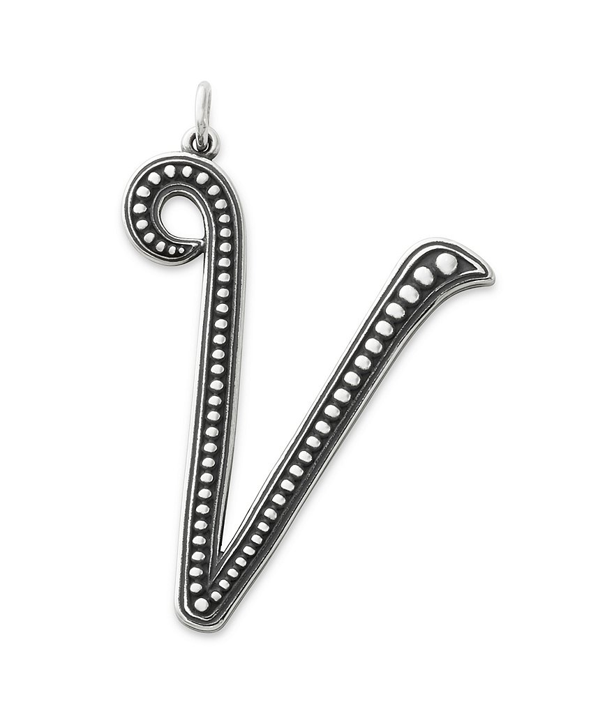 James Avery Beaded Initial Pendant Charm