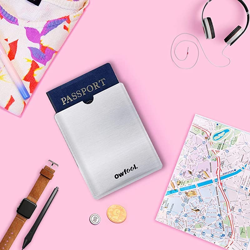 RFID Blocking Passport Protectors Anti Theft Credit Card Passport Sleeves Waterproof Antidegaussing Passport Holder RFID Shielding Bag for Privacy and Property Safety 10Pack