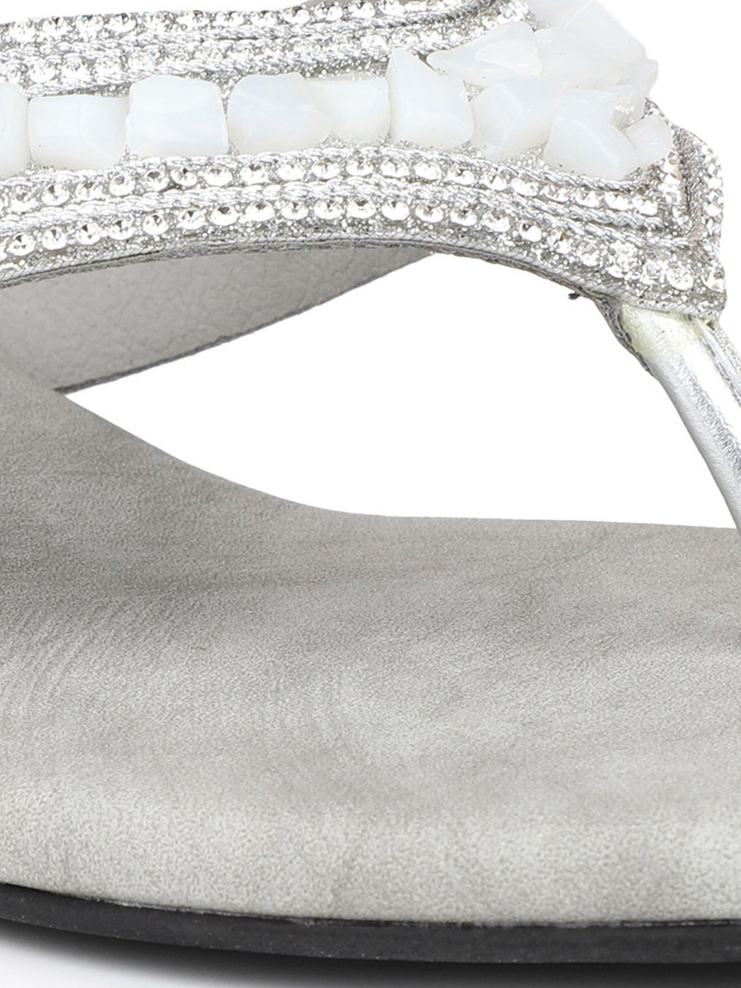 Inc.5 Women's Silver Thong Sandals