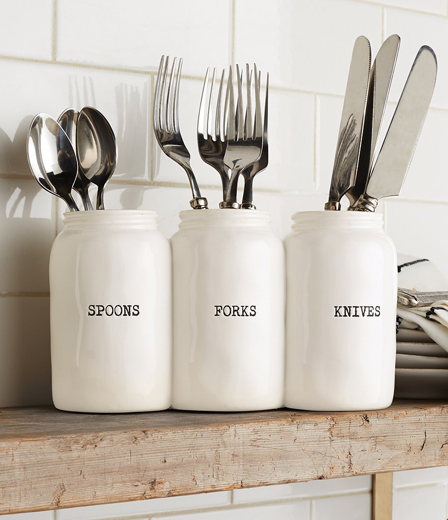 Mud Pie Circa Ceramic Utensil Holder