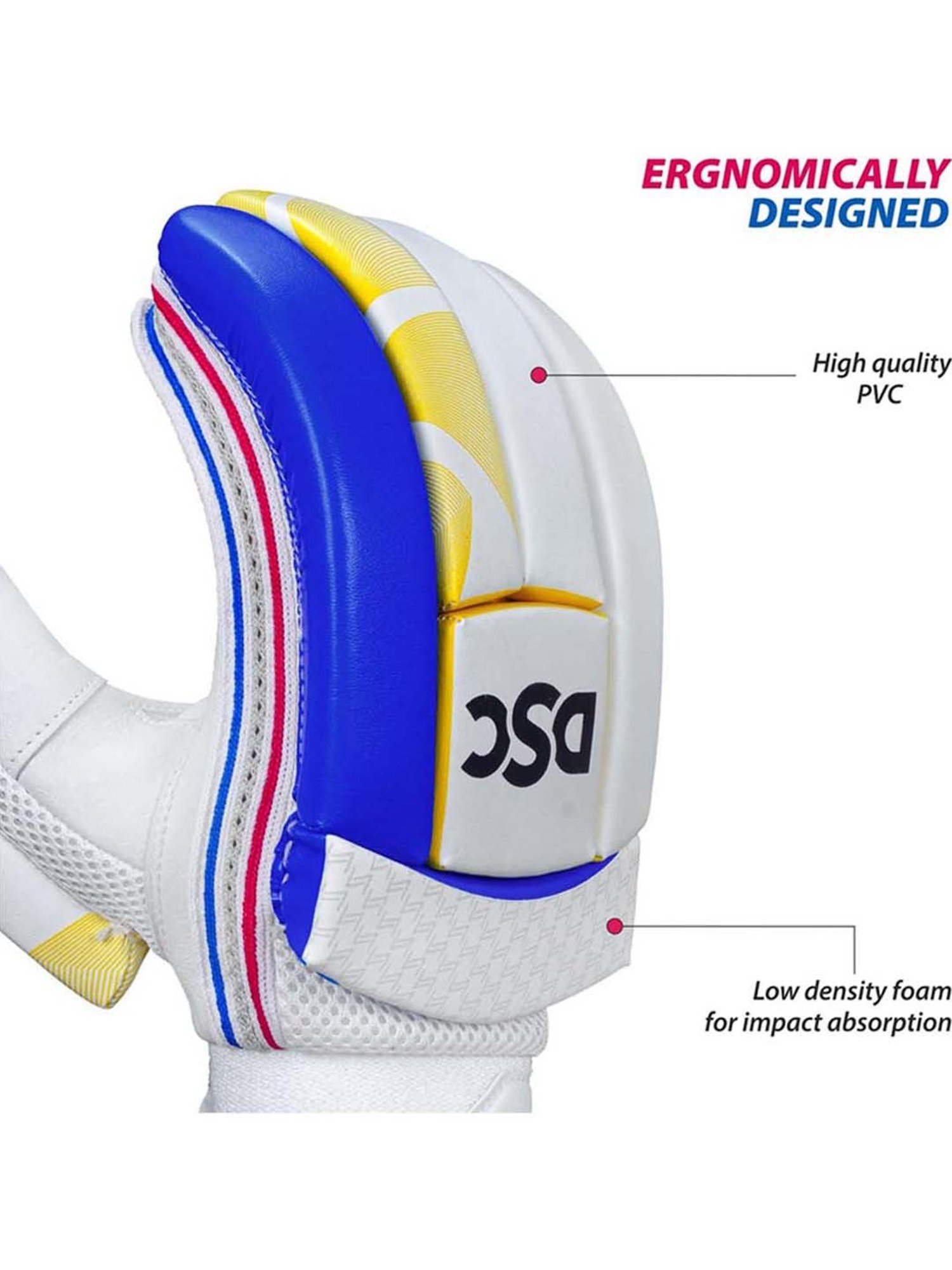 DSC Intense Rage Cricket Batting Gloves Size - Boys