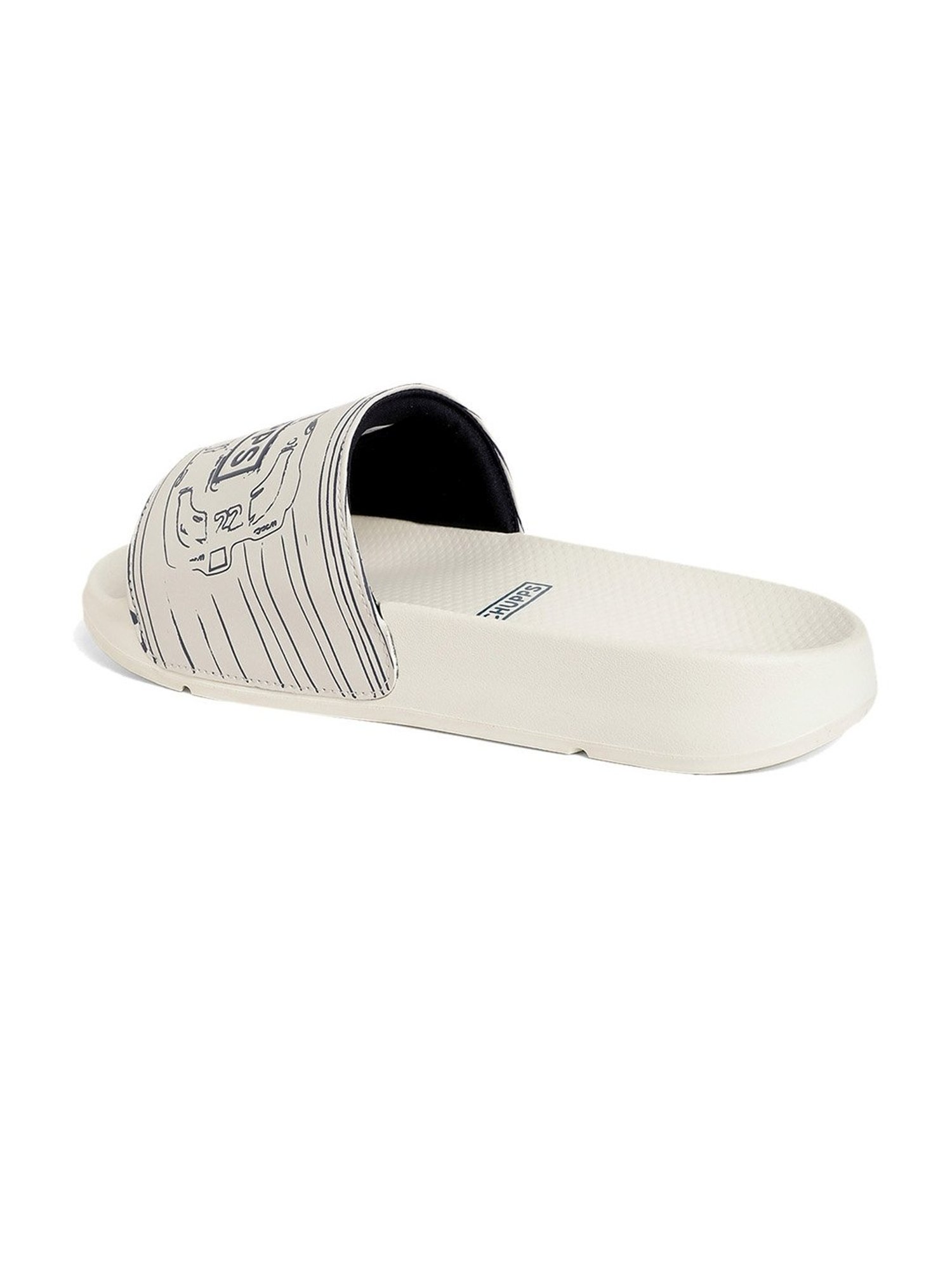 Chupps Men's White Slides