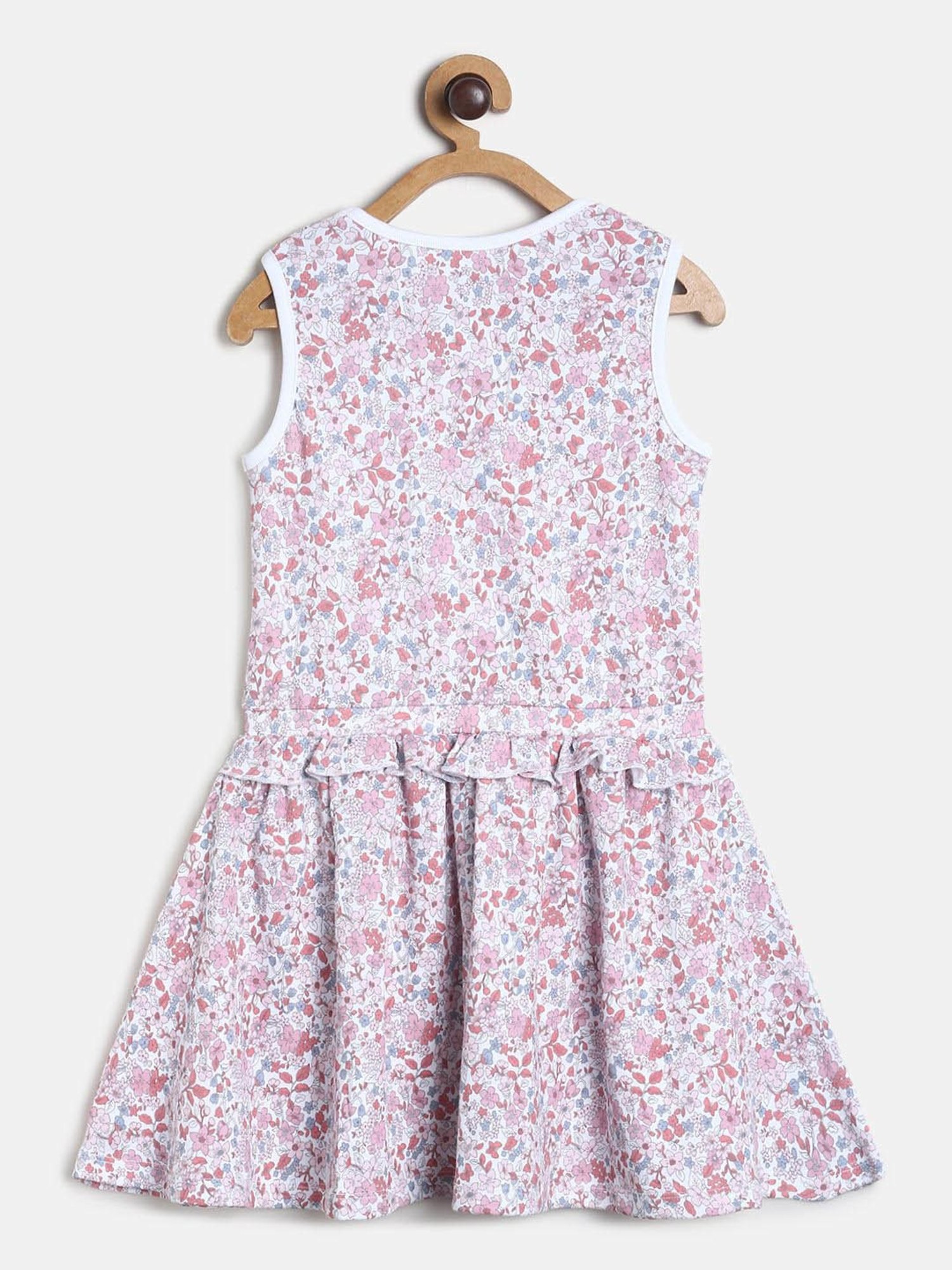 MINIKLUB Kids White Floral Print Dress