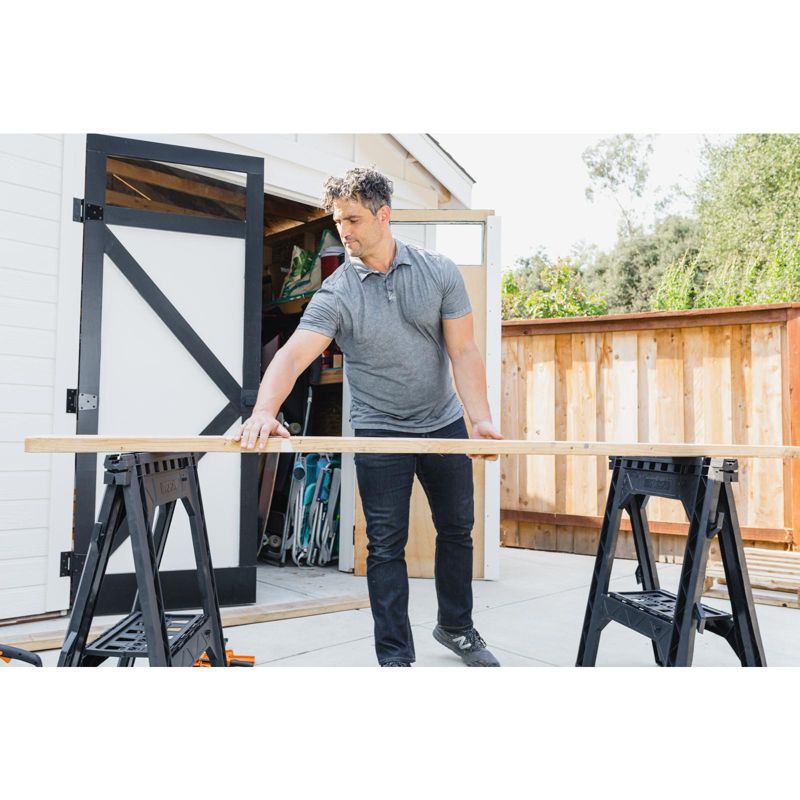 Worx WX065 Clamping Sawhorses, pair with 2 clamps