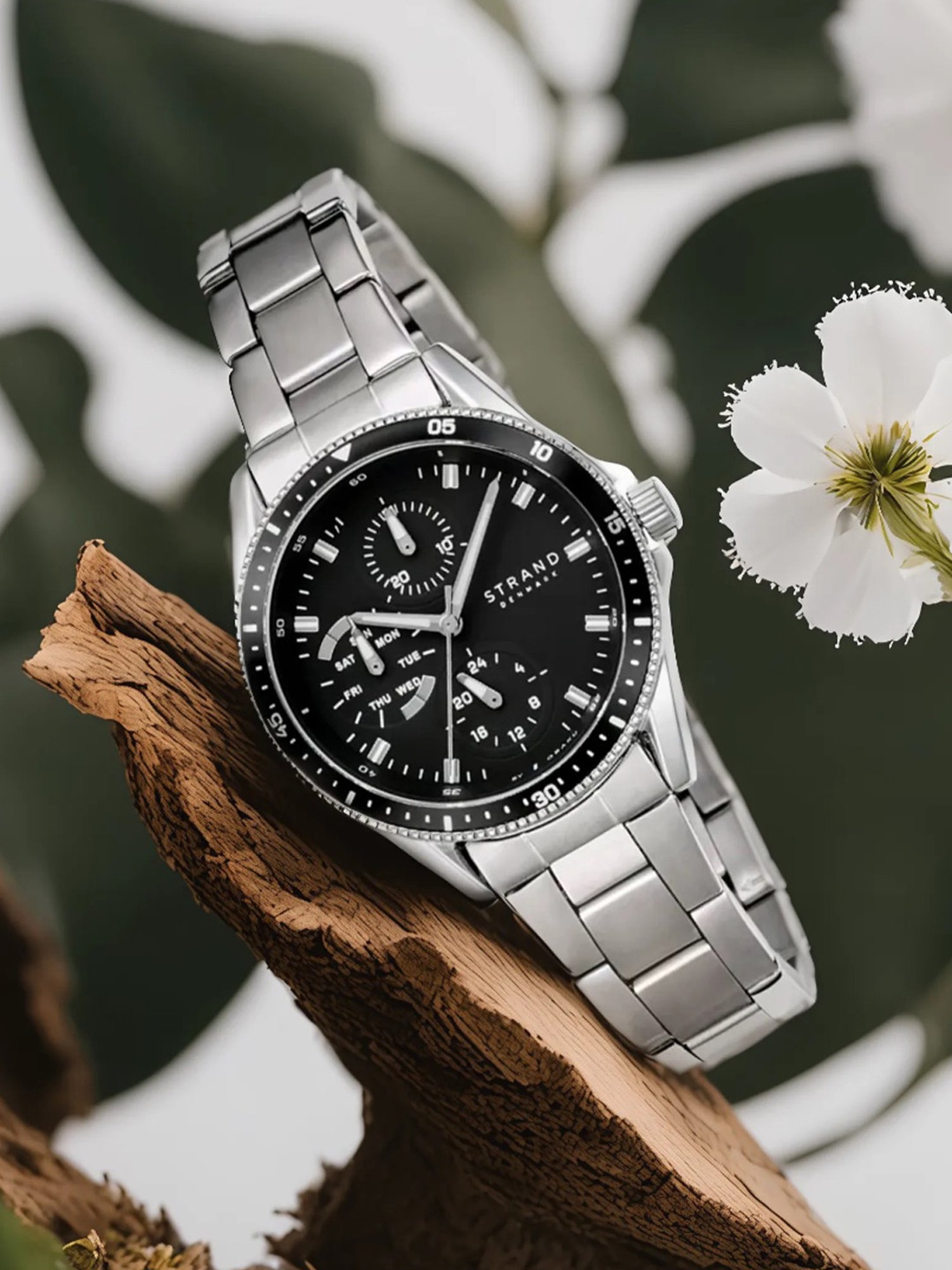 STRAND by Obaku S745LMCBSC Bay Ore Multifunction Watch for Women