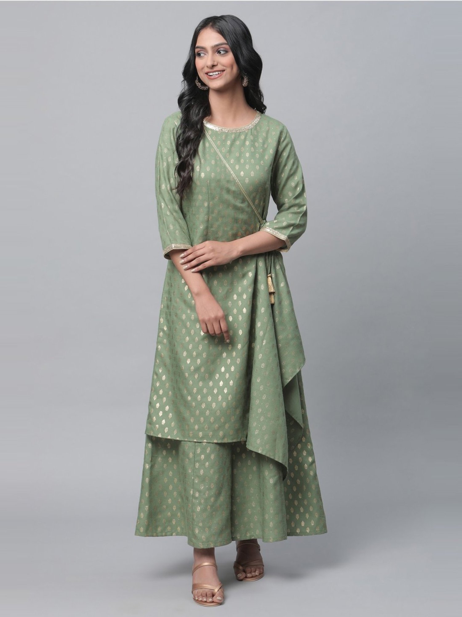 Aurelia Green Printed Jumpsuit