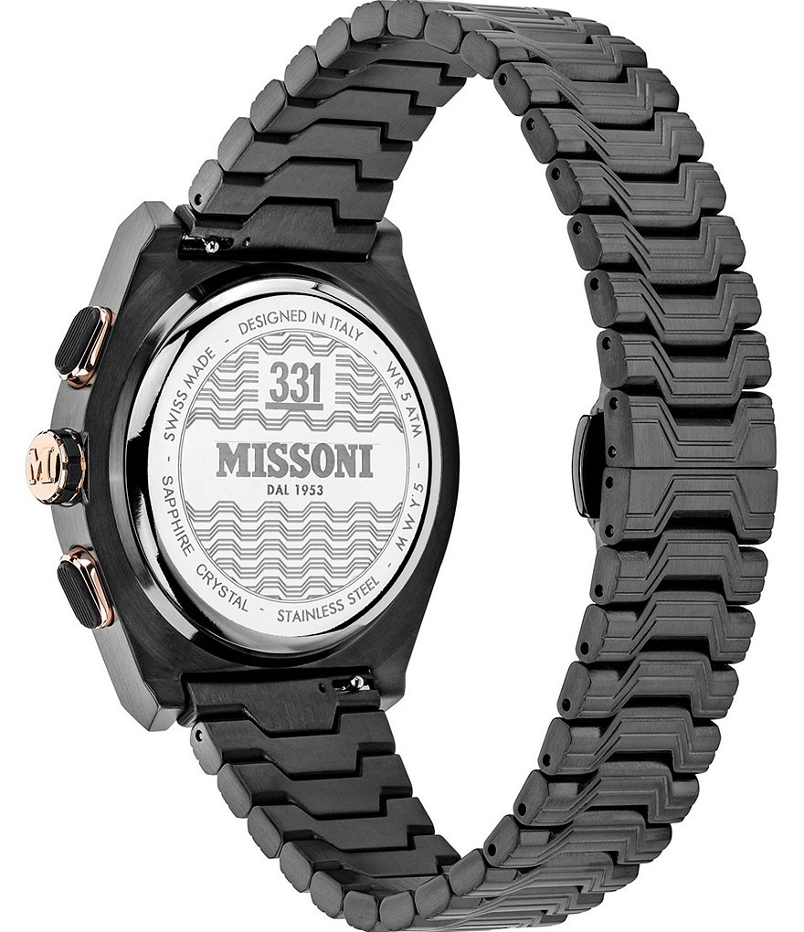 Missoni Mens 331 Sportswear Gunmetal Chronograph Watch