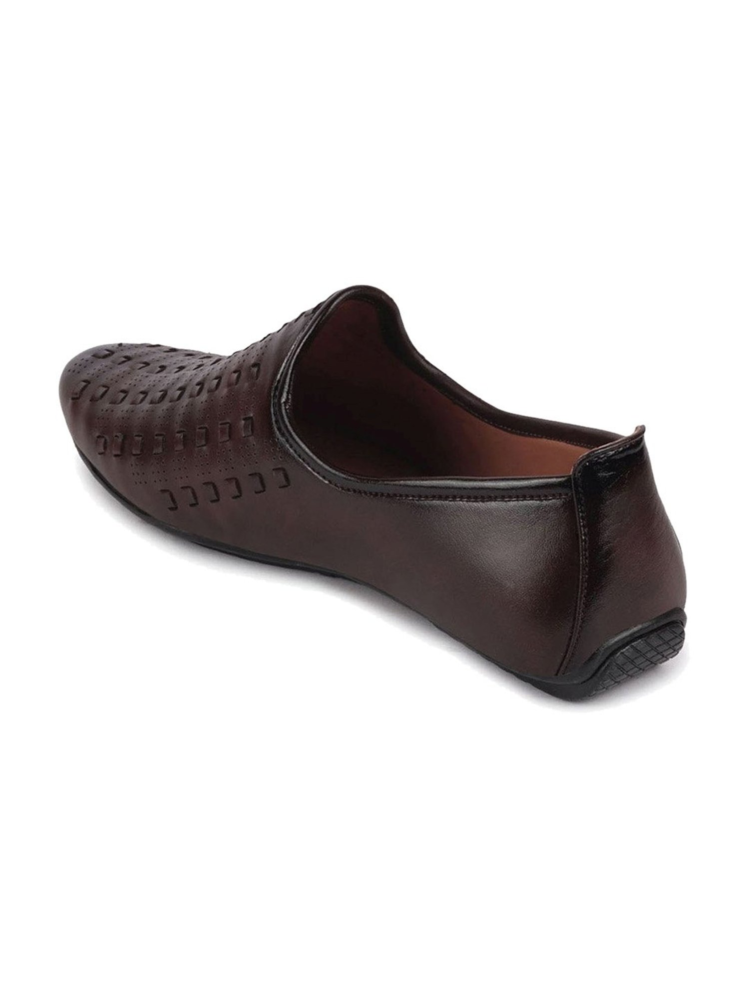 Fausto Men's Brown Ethnic Juttis