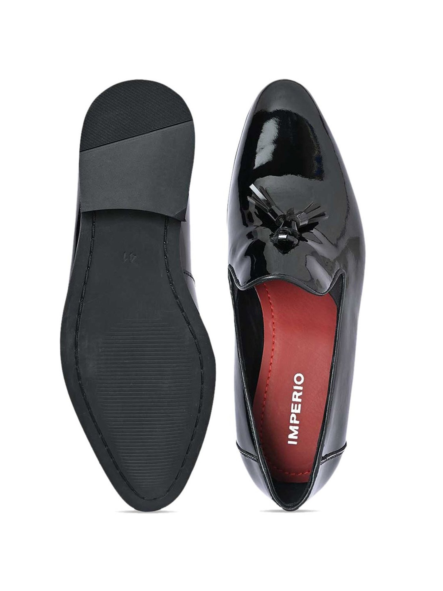 Imperio by Regal Men's Black Formal Moccasins