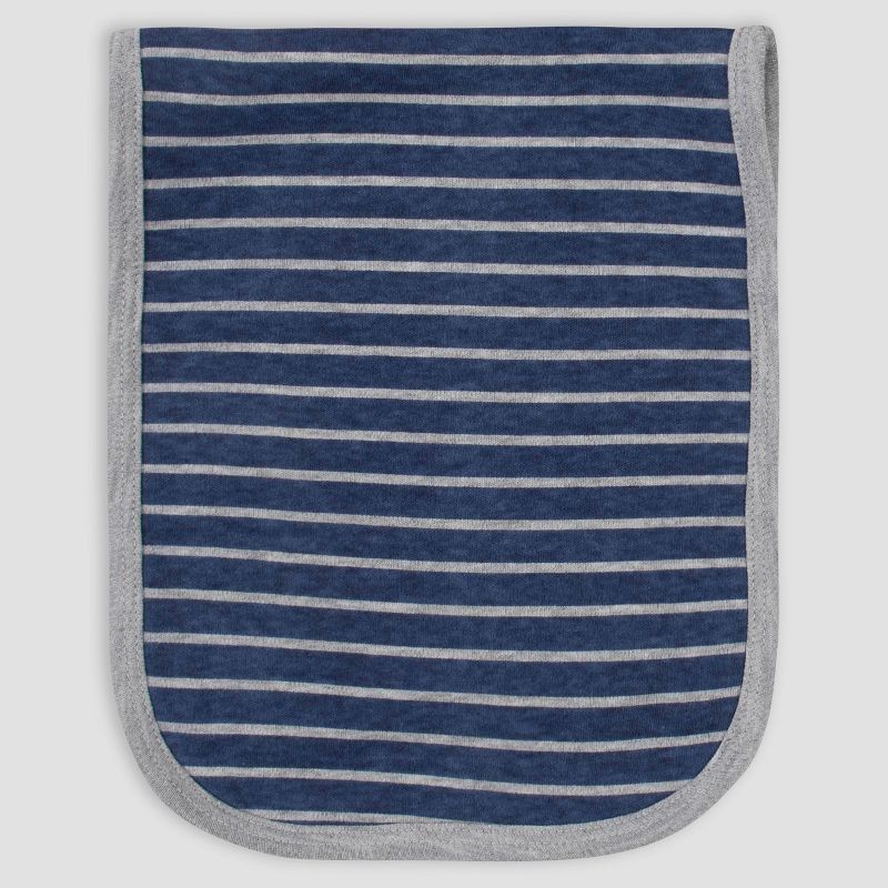 Gerber Baby Boys' 4pk Dino Interlock and Terry Burp Cloth Set - Gray