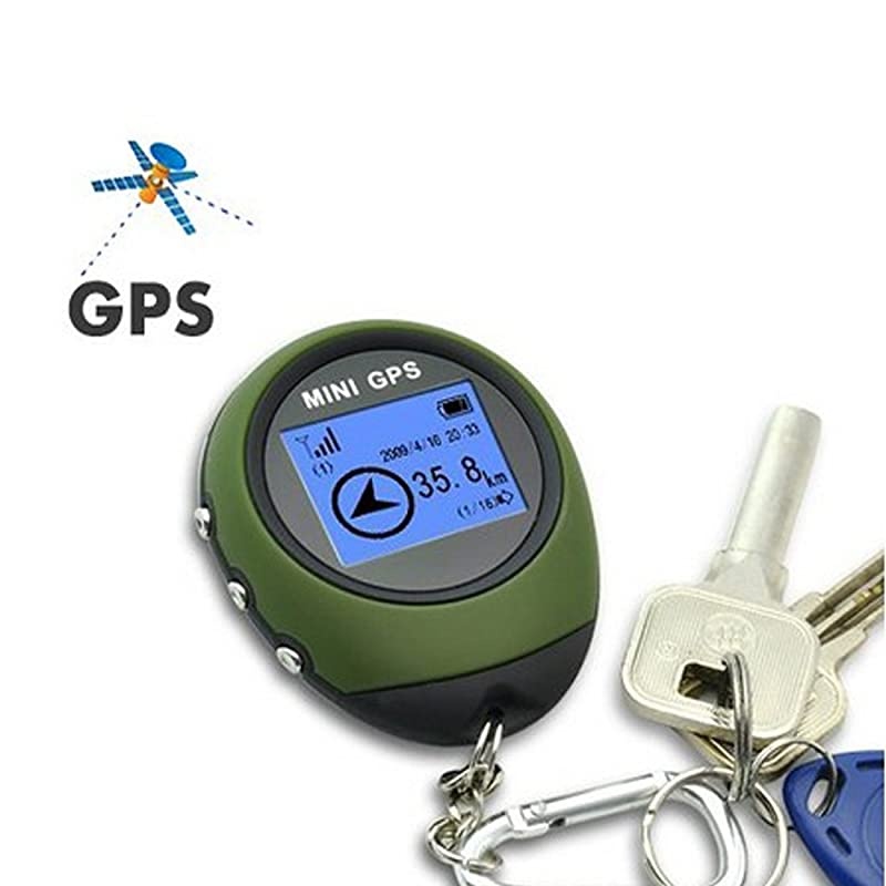 Outdoor Mini Handheld Portable GPS Navigation Location Finder Dot Matrix Display for Biking Hiking Travelling Geoaching Wild Exploration