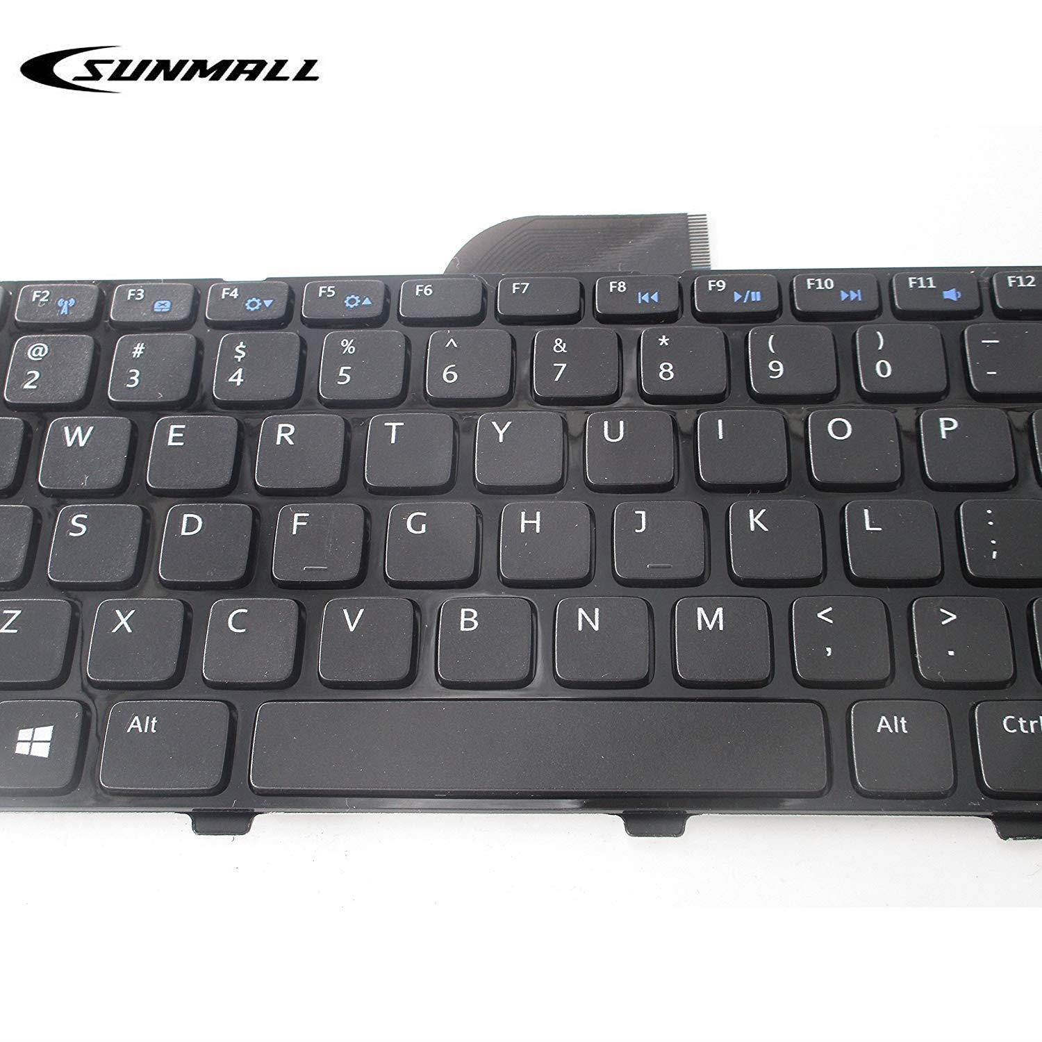 SUNMALL Keyboard Replacement Compatible with Dell Inspiron 14R 2158 3421 3437 5421 5437 15Z-5523 M431R,Vostro 2421, Latitude 3440 Series Laptop Black US Layout(6 Months Warranty)