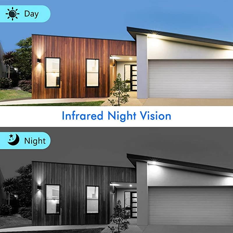 Wireless Outdoor Security Camera 10400mAh Rechargeable Battery Powered WiFi Camera  1080P Surveillance Camera for Home Security Wire Free Battery Camera Dual Antenna Motion Dection 2 Way Audio