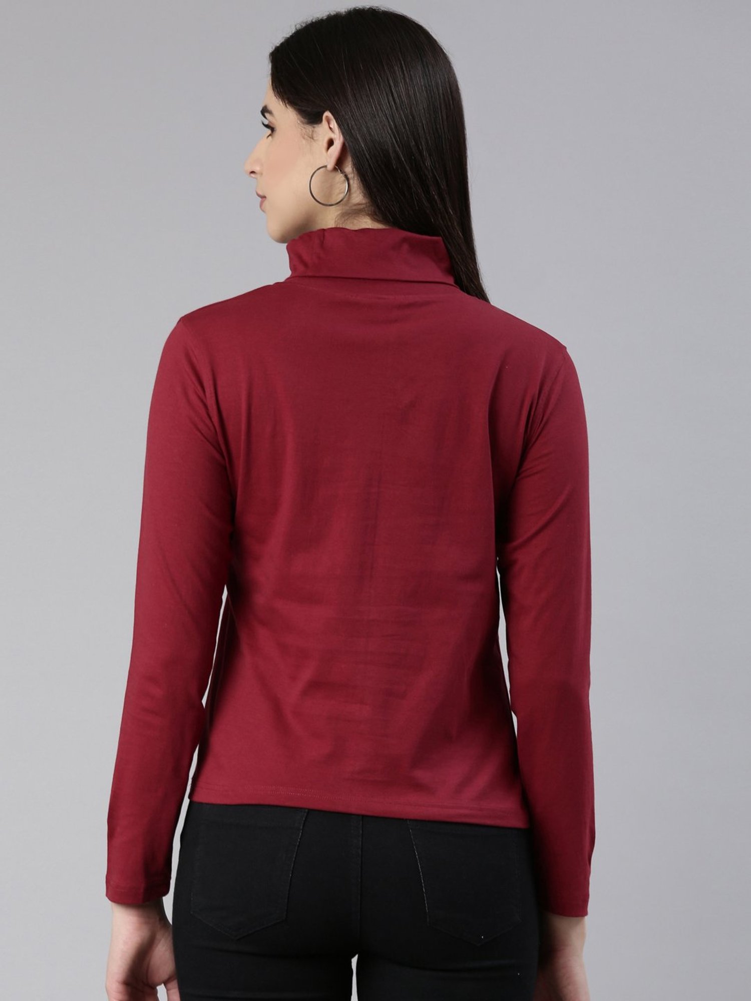 Kryptic Maroon Cotton Regular Fit T-Shirt (Pack Of 2)