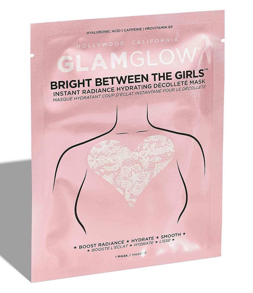 GlamGlow Bright Between The Girls Instant Radiance Hydrating Decollete Mask
