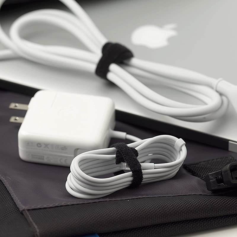 ONE-WRAP Cable Ties | 60Pk | 8 x 1/2" Straps, Multicolor | Strong Reusable Wire Management | Cord Bundling for Home Office and Data Centers