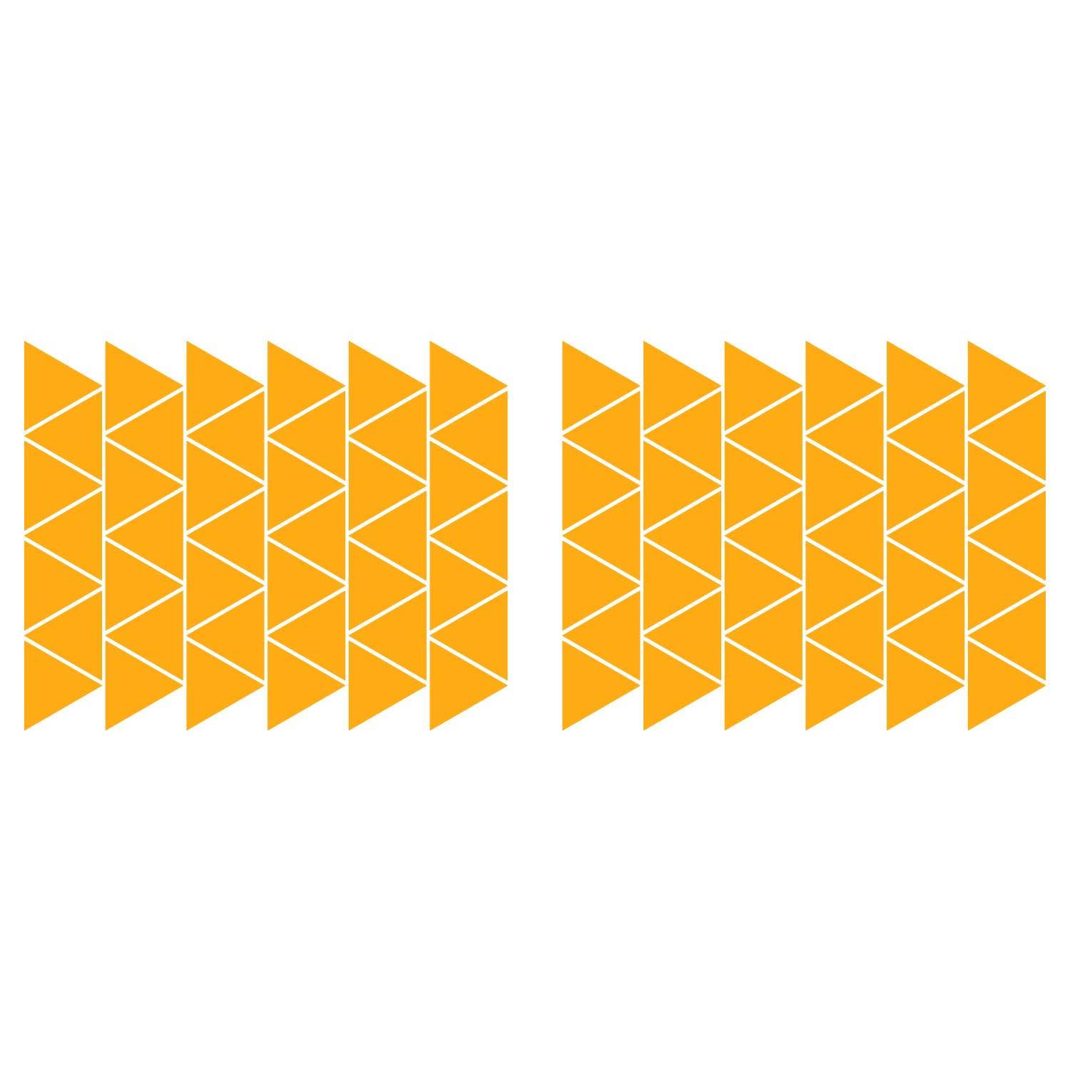 LiteMark 3.5 Inch White Triangle Decals - Pack of 30