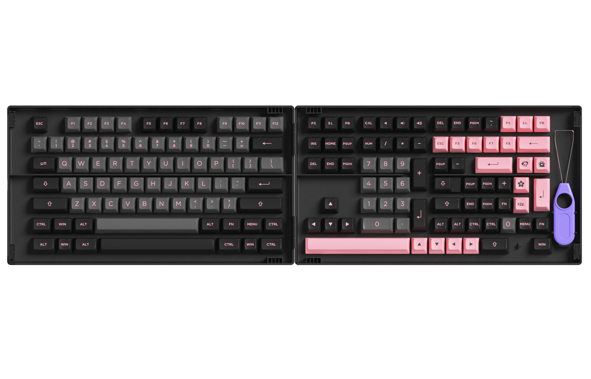 Akko Carbon Retro 158-Key ASA Profile PBT Double-Shot Full Keycap Set for Mechanical Keyboards with Collection Box