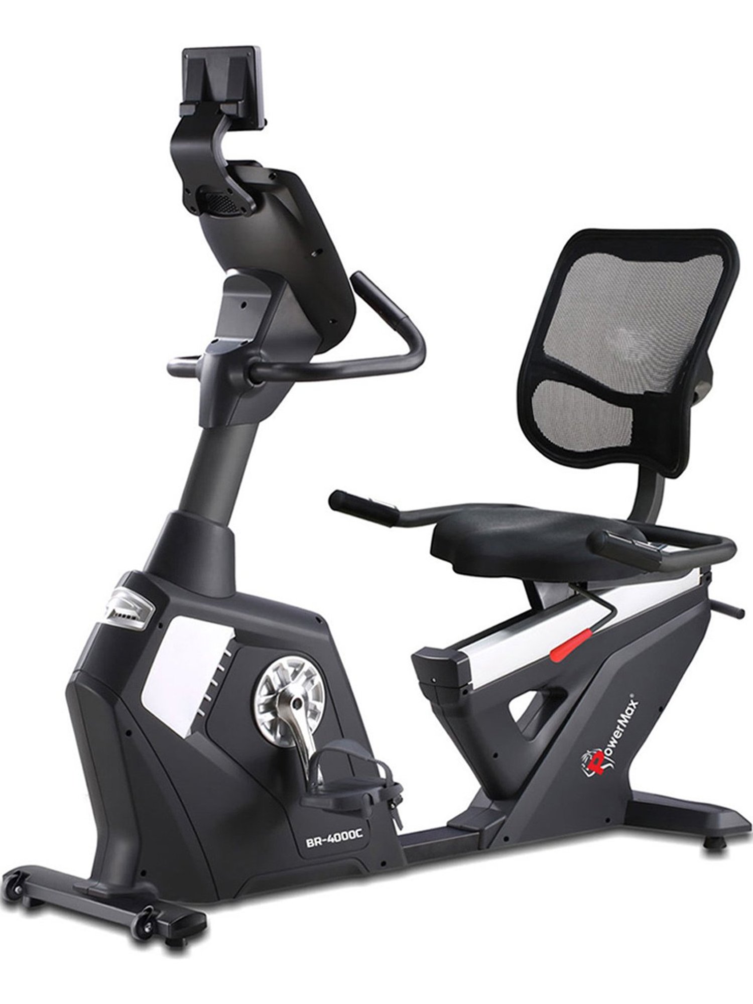 PowerMax Fitness BR-4000C Recumbent Bike (Black)