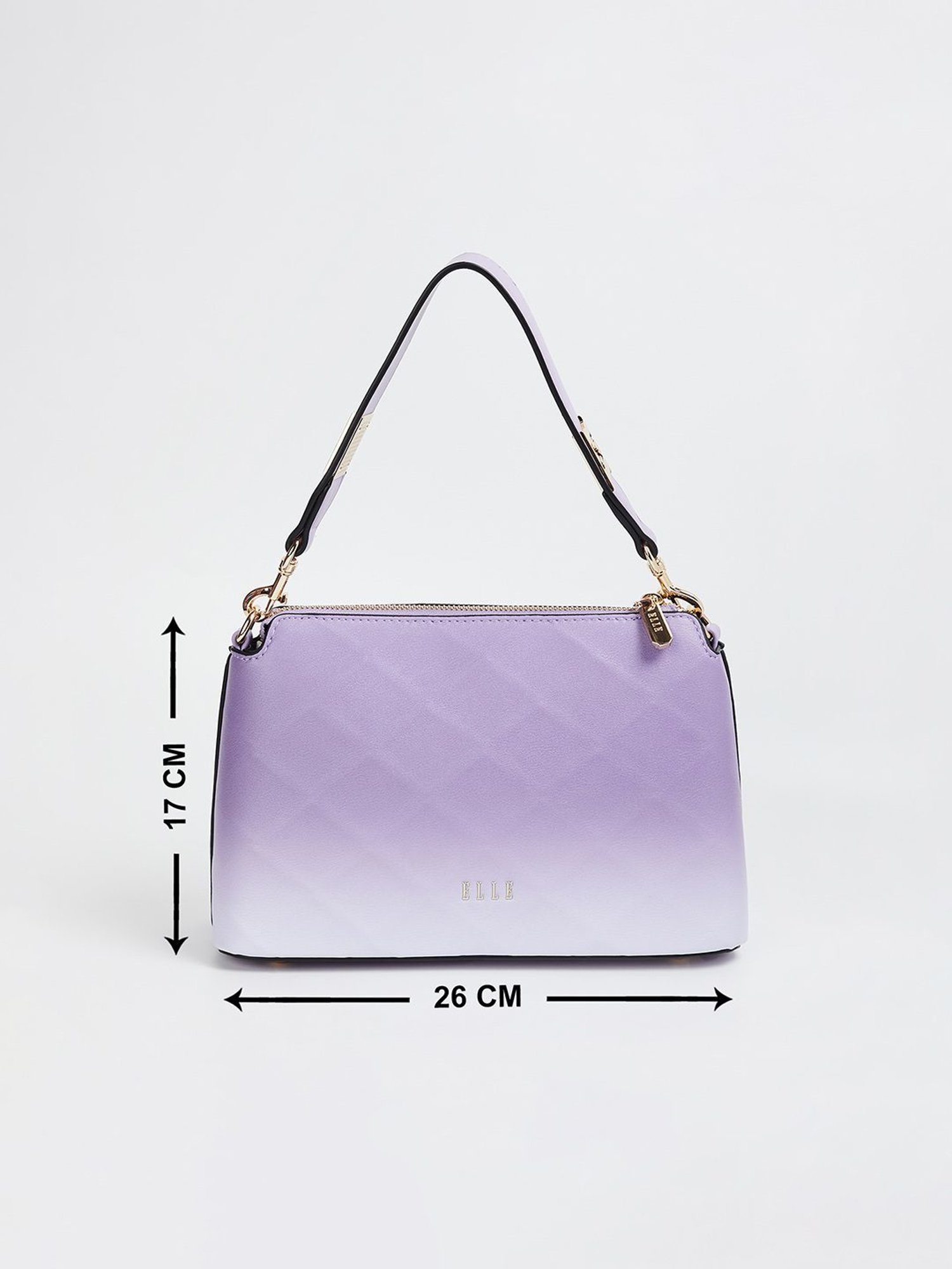 Elle Lilac Textured Shoulder Bag