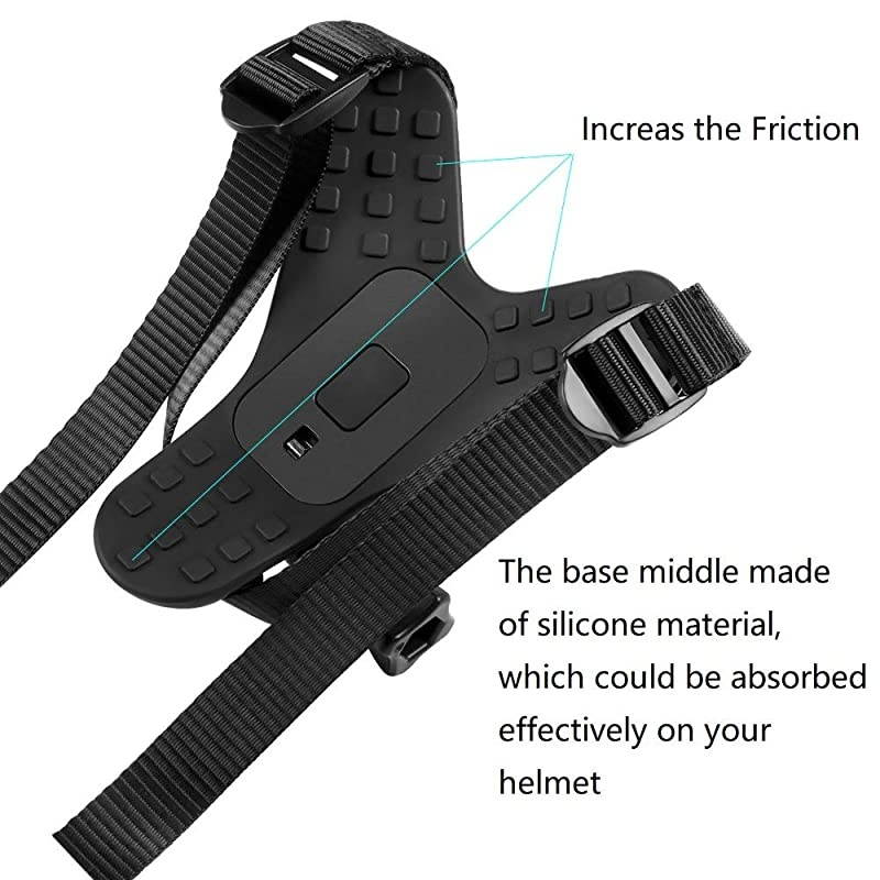 Bicycle Motorcycle Helmet Chin Mount Strap for GoPro or Other Action Camera for VLOGPOV Shoot Accessory Helmet Strap