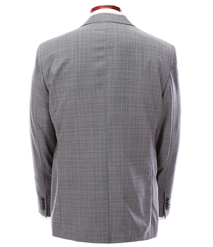Cremieux Modern Fit Pleated Micro Plaid Wool Suit