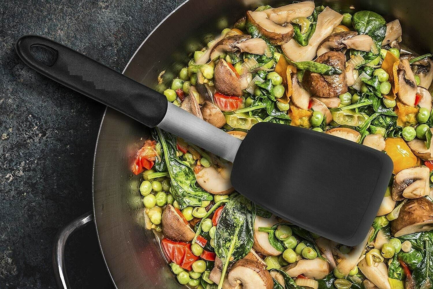 Spatula Silicone Turner Pancake Egg Heat Resistant 440 Degrees - Smaller