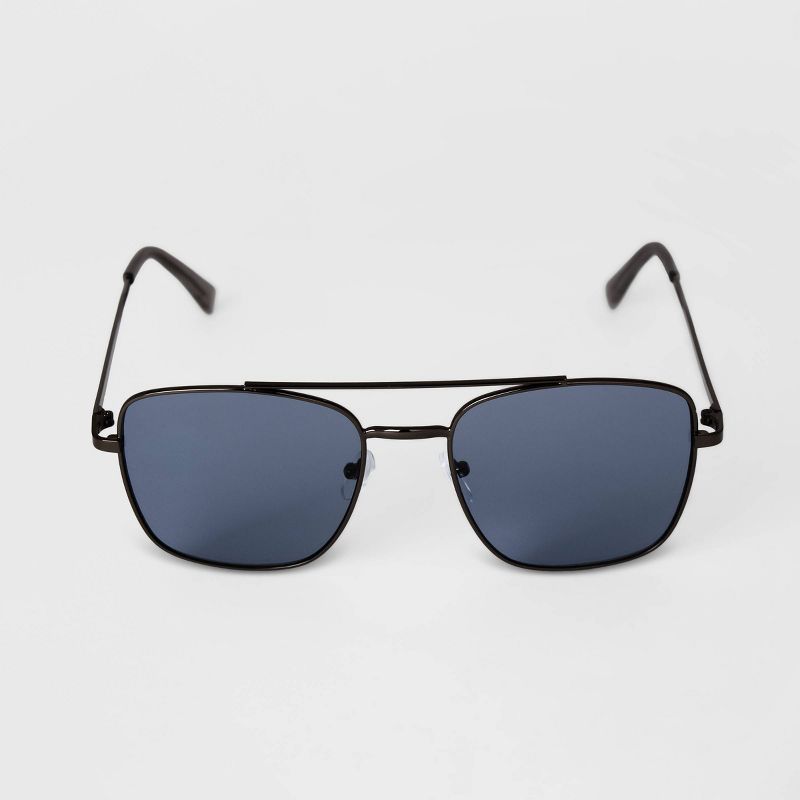 Men's Aviator Metal Sunglasses - Goodfellow & Co™ Gray