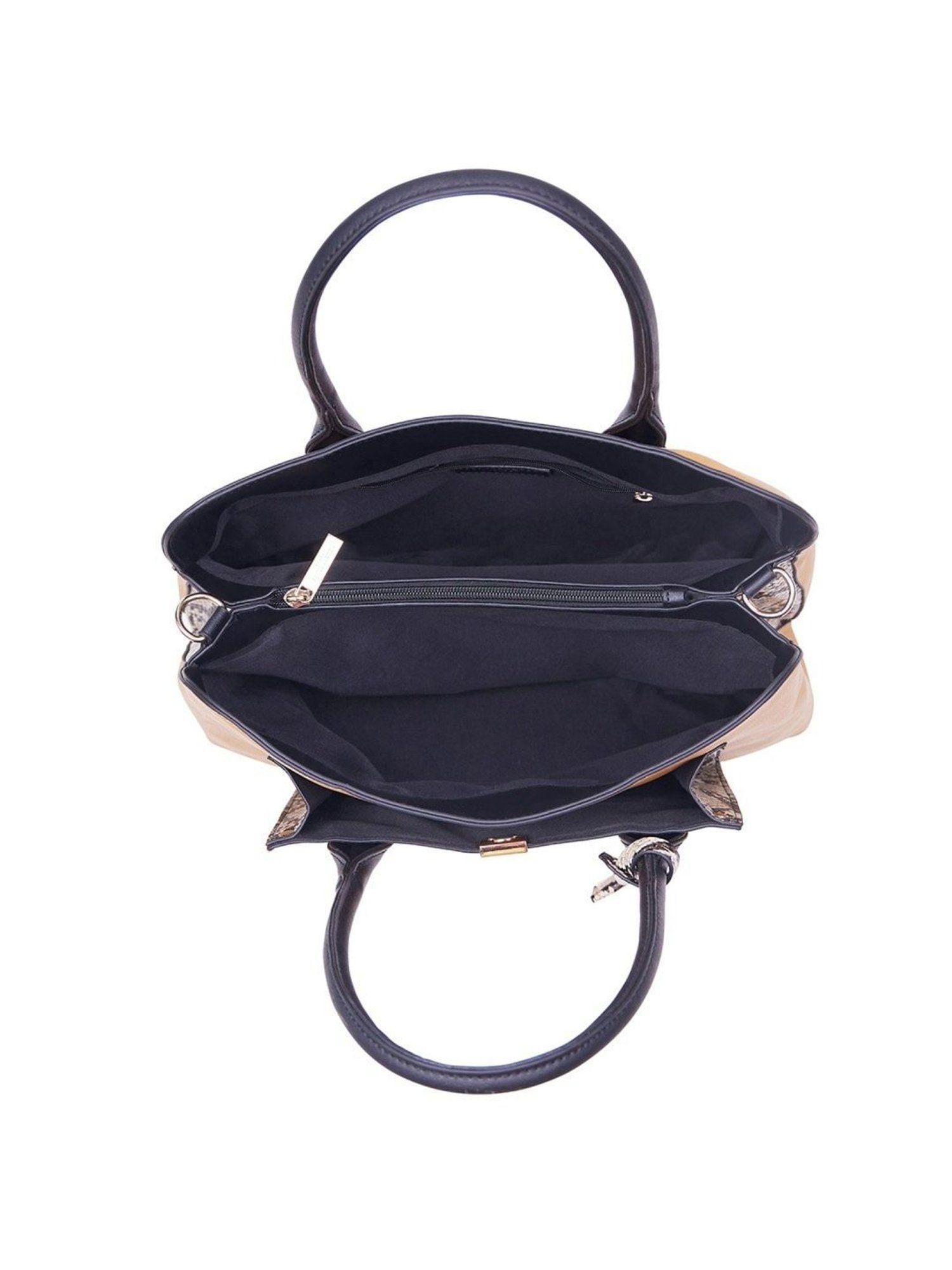 Accessorize London Women's Faux Leather Yellow Tessa work Tote bag