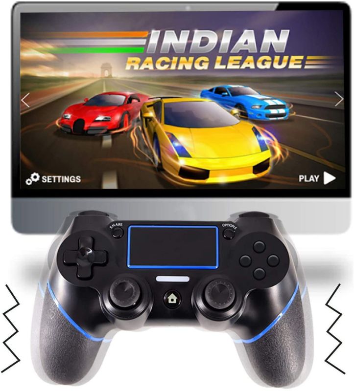 PS4 Wireless Controller for Playstation 4, Professional PS4 Gamepad,Touch Panel Joypad with Dual Vibration, Instantly Timely Manner to Share Joystick