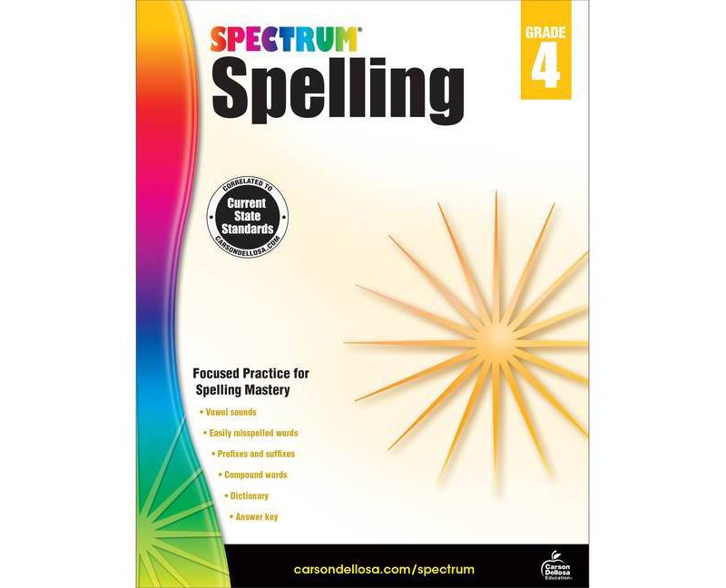 Spectrum Spelling, Grade 4 - (Paperback)