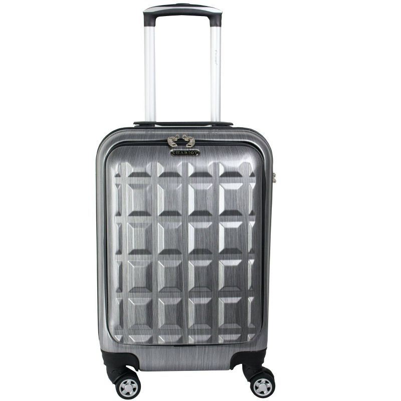Chariot Travelware CH-513 Duro Suitcase - Brushed Gray