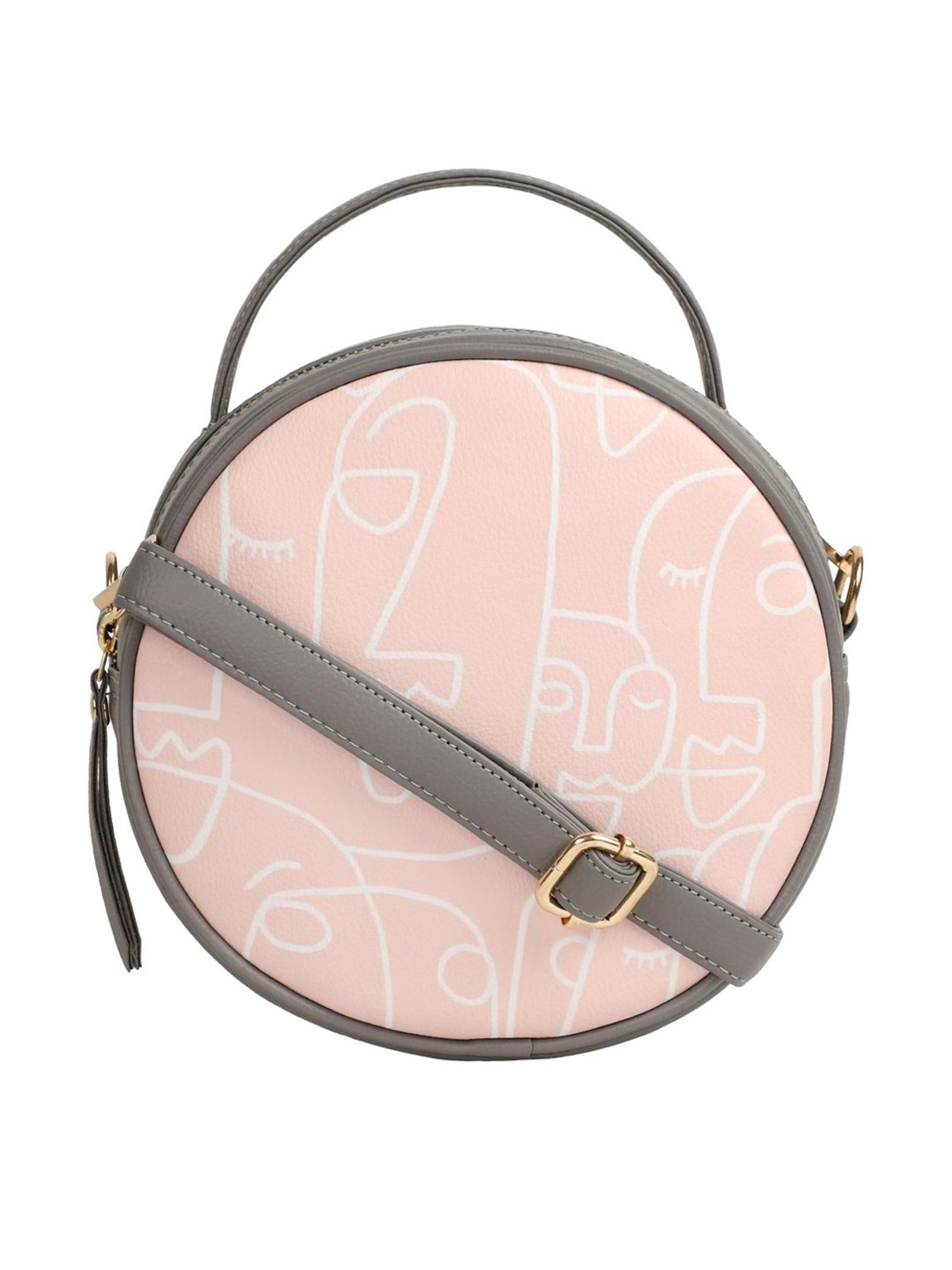 Bagsy Malone Grey Printed Medium Handbag
