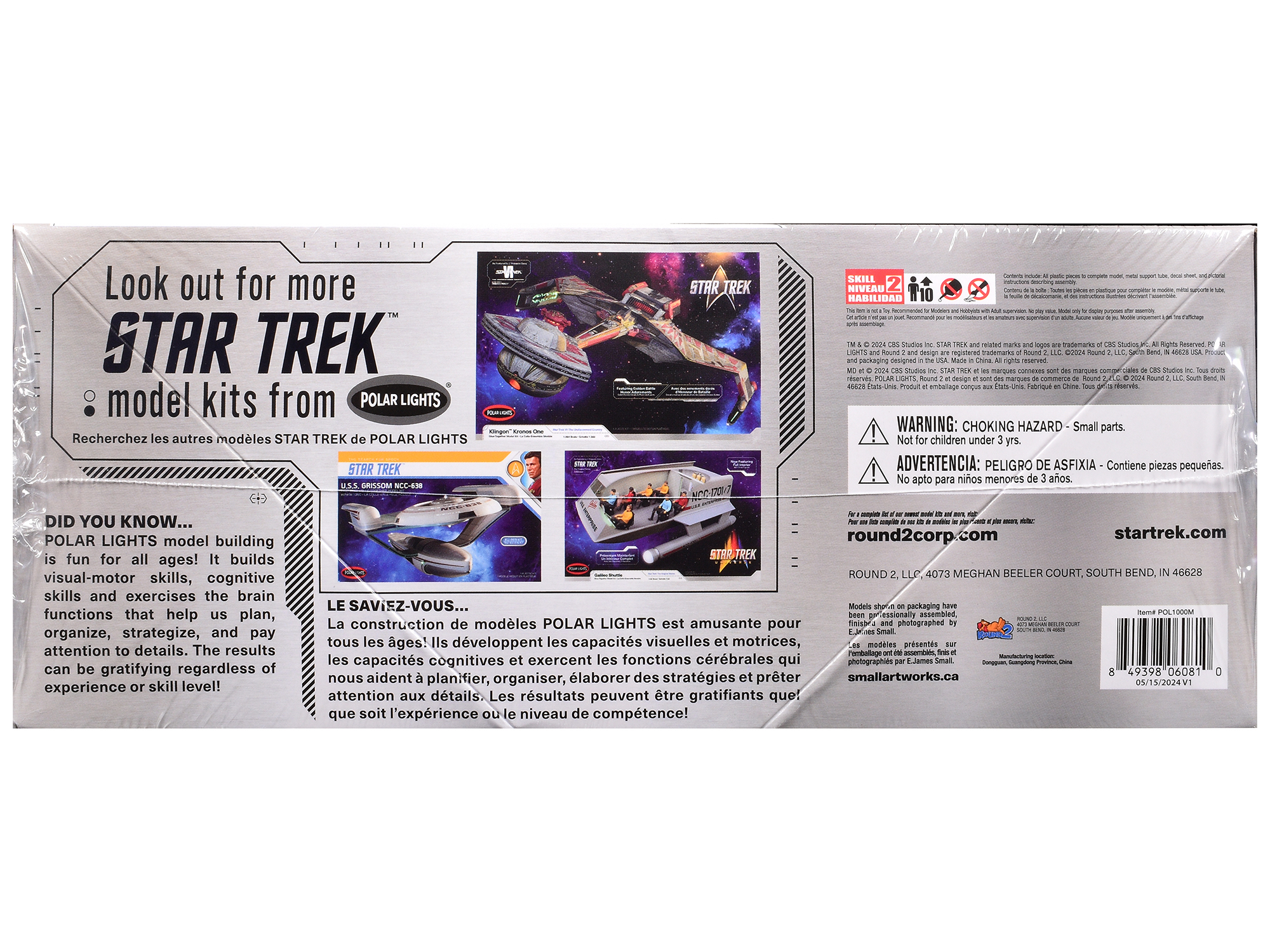 Skill 2 Model Kit U.S.S. Enterprise NCC-1701 Refit Starship "Star Trek" 1/537 Scale Model by AMT