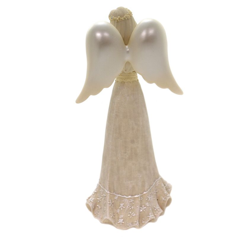Foundations 7.5" Angel Of Generosity Flower Love Inspiring Message  -  Decorative Figurines