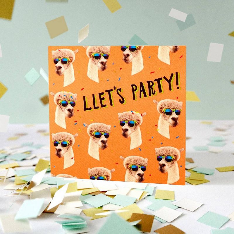 Birthday Card Funny Llamas