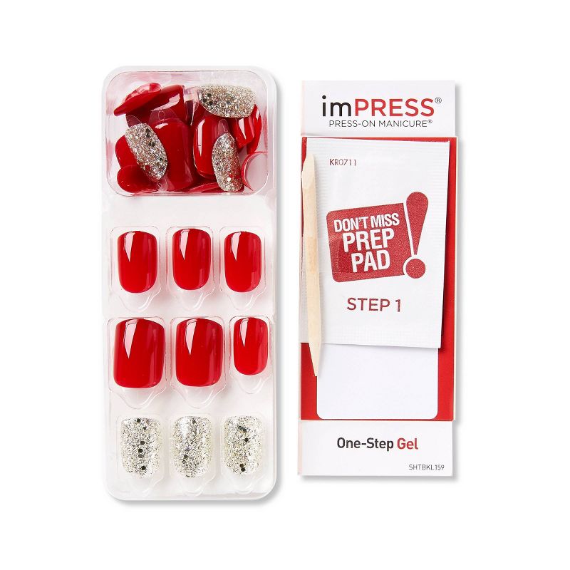 Ardell Nail Addict Blush False Nails Geometric Crystals - 24ct