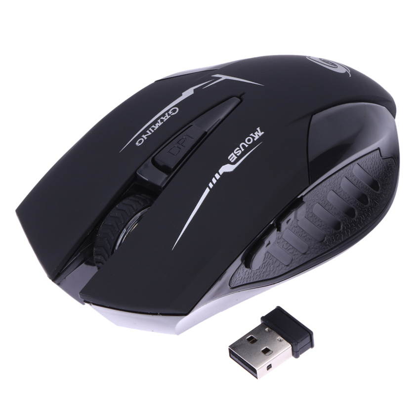 Professional 2.4G Wireless USB Optical Gaming Mouse 6 buttons Mouse Mice with USB Receiver for Laptop Notebook PC Desktop