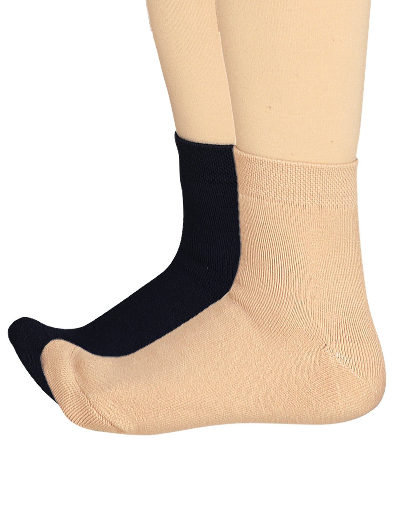 Women's 3pk Sheer Dot and Opaque Trouser Socks - A New Day™ Black 4-10