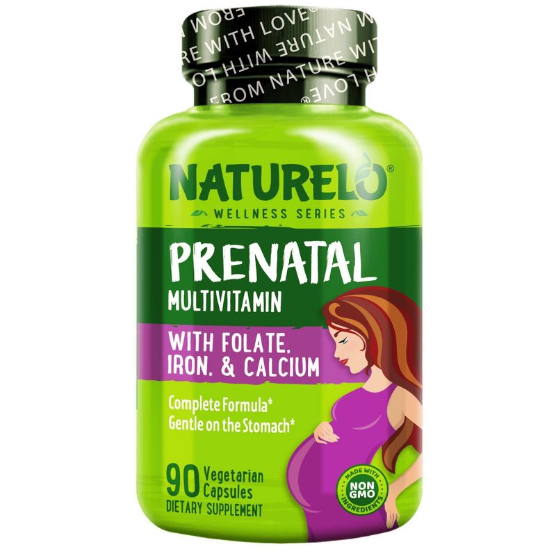 Naturelo Prenatal Multivitamin Capsules with Folate - 90ct