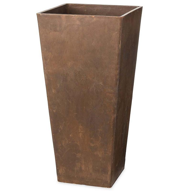 Plow & Hearth - Large Sussex Frost-Proof Self-Watering Resin Planter - Use Indoors or Outdoors