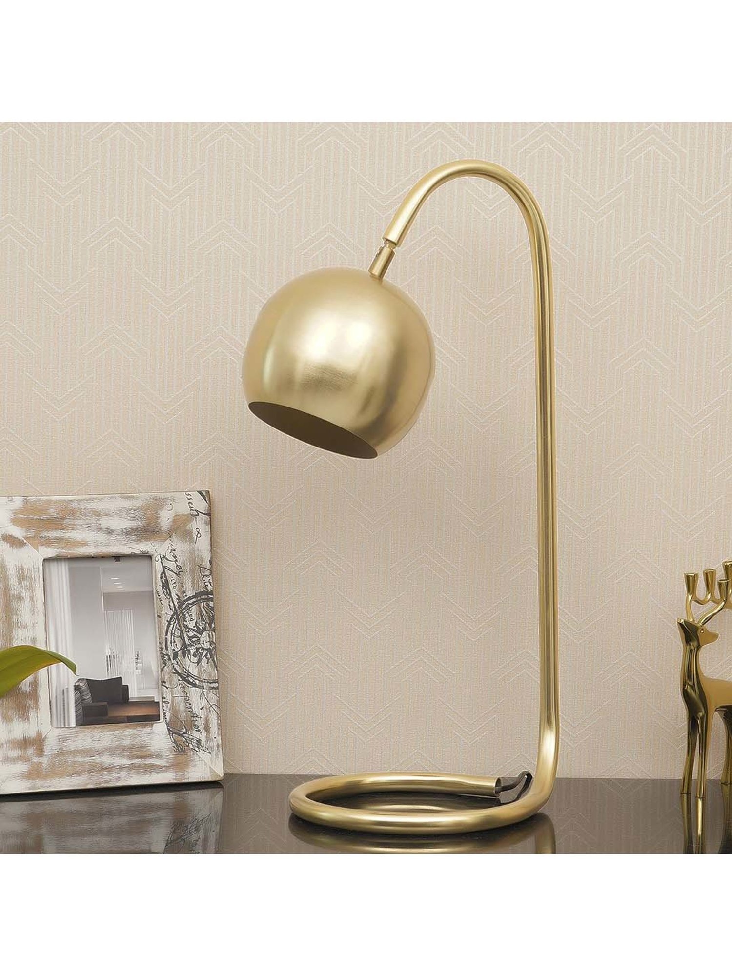 Kapoor E Illuminations Green Study Table Lamp - Set of 1