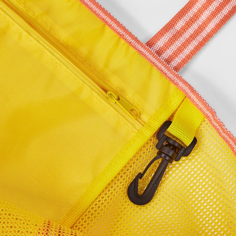 Beach Bag with Pockets Yellow - Sun Squad™
