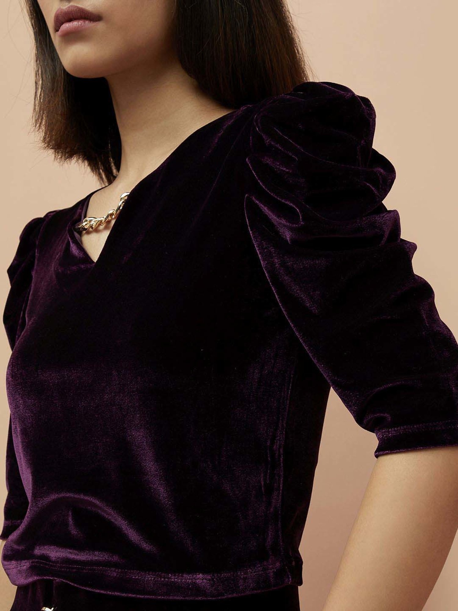 Ginger by Lifestyle Purple Regular Fit Top