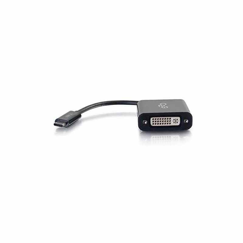 USB Adapter, USB C to DVI D Video Adapter Converter, Black, Cables to Go 29483
