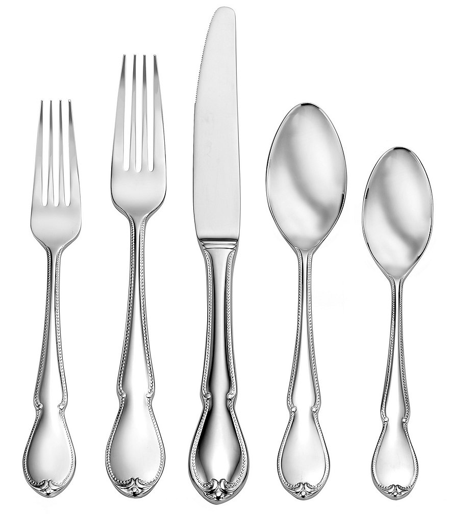 Lenox Sculpt Modern 65-Piece Stainless Steel Flatware Set