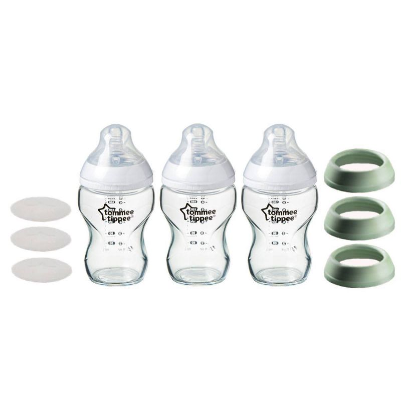 Tommee Tippee Closer to Nature Glass Bottle - 3pk/9oz